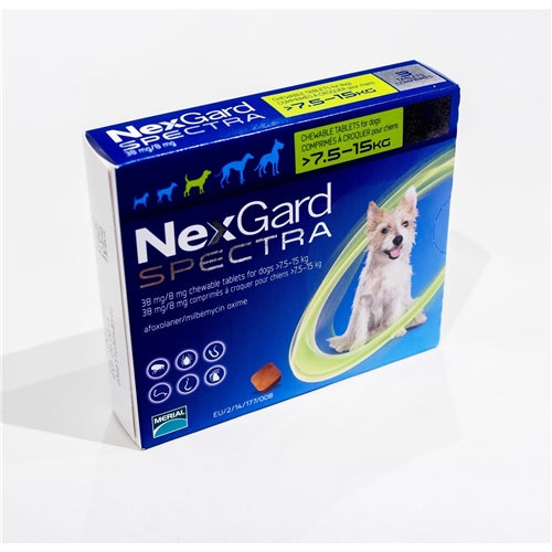 NexGard Spectra Medium 7.6 - 15kg Single