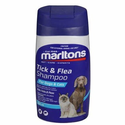 marltons tick&flea shampoo250ml dogs&cat