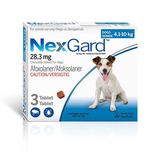 NexGard 4.1-10kg (3 tabs)