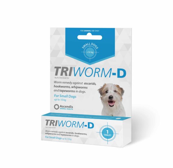 Triworm-D Worming Remedy 0>10kg Dogs