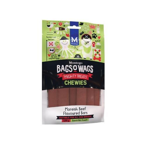 Montego Bags of Wags Beef Bars 120gr