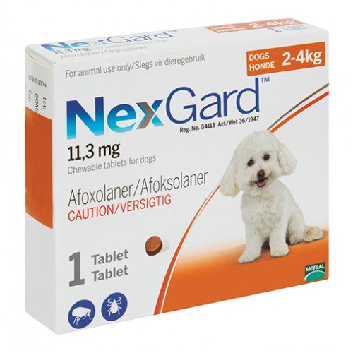 Nexgard Chewable Orange 2-4kg