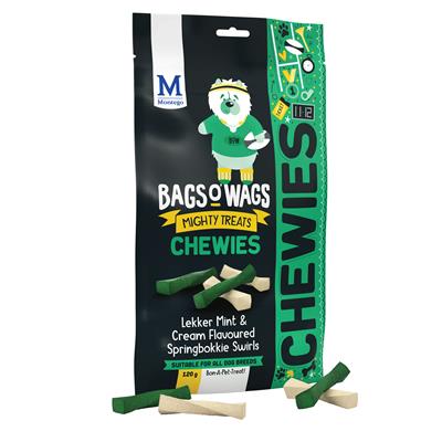 Bags O' Wags Springbokkie Swirls 120g
