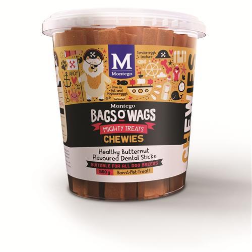 Montego Bags O' Wags Dental Sticks 500g
