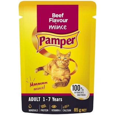 Pamper Fine Cut Beef Mince 85g