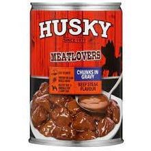Husky chunks in Gravy Beef Steak Flavour