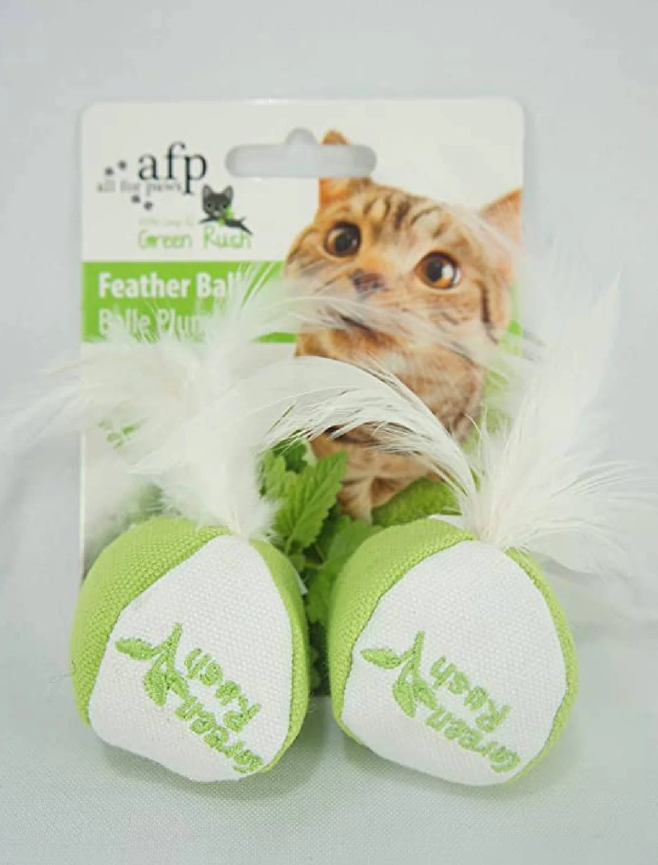 Cat ball & feather