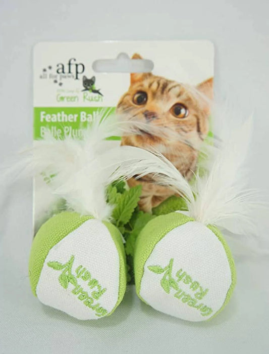 Cat ball & feather