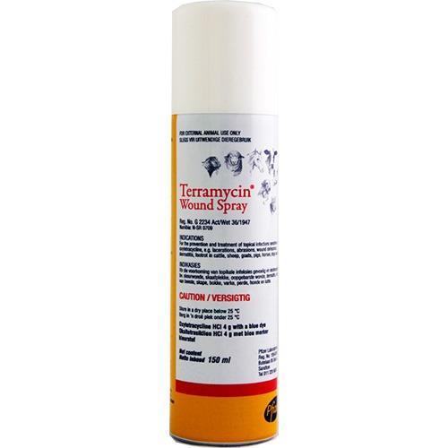 Terramycin aerosol wound spray 150ml