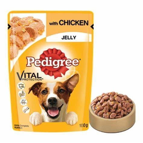 Pedigree Dog Wet Chicken in Jelly 100g