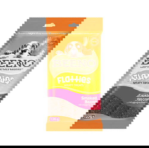BEENO Flatties Shapes Smoked Bacon 120g - Petssmart Value (Pty) Ltd. - 