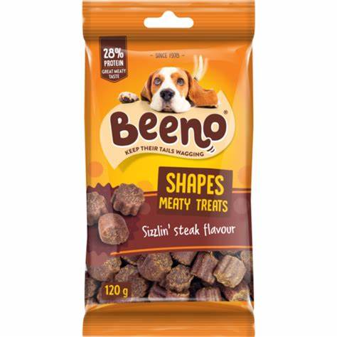 BEENO Flatties Shapes Steak Flavour 120g - Petssmart Value (Pty) Ltd. - 