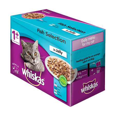Whiskas Wet Adult Multipack Classic Fish in Jelly