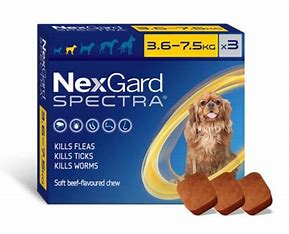 NexGard Spectra Small 3.6-7.5kg 3's