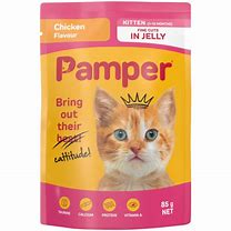 Pamper F/Cuts Kitten Chicken 85g