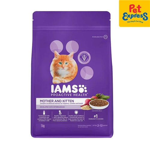 Iams Cat dry chiken Mother & Kitten 1Kg
