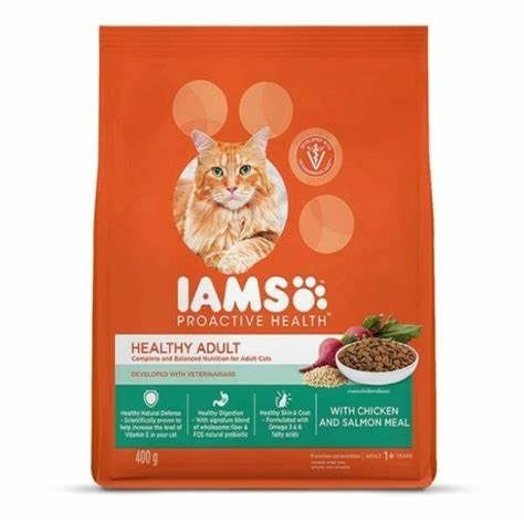 Iams Cat Dry Chicken & Salmon Adult 1Kg