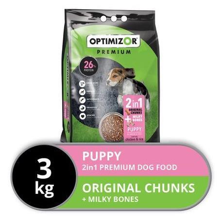 Optimizor Premium Puppy 2 in1 Milky Bones 3kg