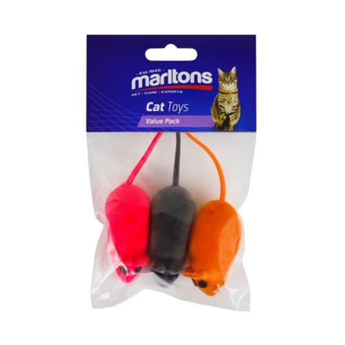 PVC Squeaky Mouse 3pack
