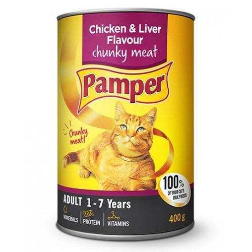 Pamper Chicken & Liver 400g