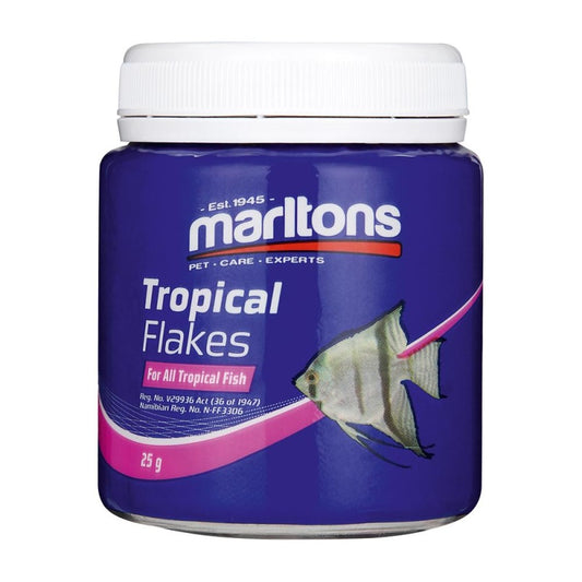Marltons Tropical Fish Food Flakes 25g