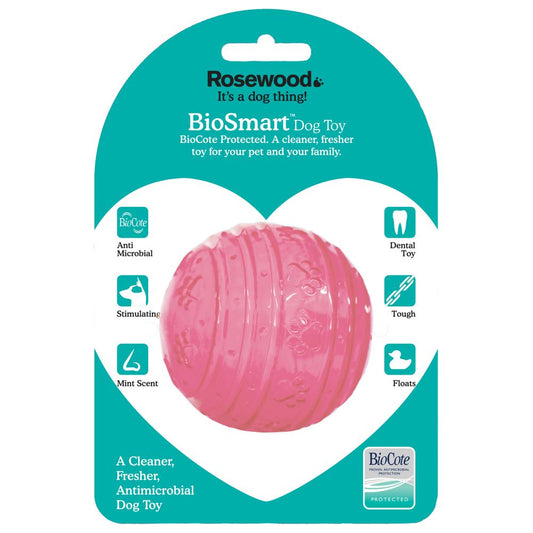 Rosewood Puppy Treat Ball Pink